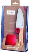 Noże kuchenne - Opinel Le petit Chef dziecięcy nóż szefa kuchni, zestaw 2-elementowy, osłona na palce, nierdzewny, szary, 26 1010309510 - miniaturka - grafika 1