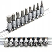Klucze i nasadki - Zestaw 9 Bitów Na Nasadkach 1/4" Bity Torx - miniaturka - grafika 1