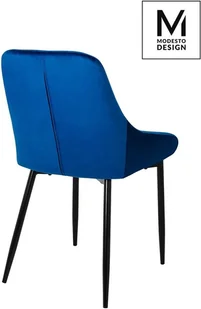 Modesto MODESTO krzesło CLOVER ciemny niebieski - welur, metal J-03.DARK.BLUE - Krzesła - miniaturka - grafika 5