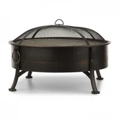 Paleniska ogrodowe - Blumfeldt Blumfeldt Catania Misa paleniskowa 2 w 1  80cm Osłona przed iskrami  70 cm grill stal styl antyczny GQ15-Catania - miniaturka - grafika 1