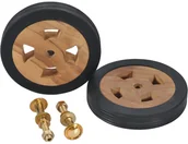 Poduszki ogrodowe - vidaXL Zapasowe kółka do leżaka, 2 szt., lite drewno tekowe - miniaturka - grafika 1