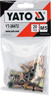 Yato NITONAKRĘTKI STALOWE M5 20SZT YT-36472 YT-36472 - Nitownice - miniaturka - grafika 2