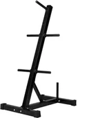Pozostały sprzęt siłowy - Gorilla Sports Stojak na obciążenia i akcesoria, czarny (100117-00019-0001) - miniaturka - grafika 1