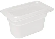 Wyposażenie lokali gastronomicznych - Vogue gj529 polipropylenu 1/9gn patelnia z pokrywą, 100 MM (4 sztuki) GJ529 - miniaturka - grafika 1