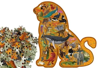 Import LEANToys Puzzle Świat Zwierząt 280 Elementów Okrągłe Pudełko LT-7787-0 - Puzzle - miniaturka - grafika 4