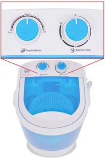 Pralka vidaXL Mini pralka jeden bęben, 2,6 kg 50548 - Pralki - miniaturka - grafika 4