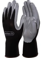 Rękawice robocze - Delta Plus Rękawice nitrylowe czarne DPVE712GR09 rozm. 9 - miniaturka - grafika 1