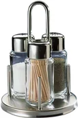 Wyposażenie lokali gastronomicznych - APS Zestaw do przypraw trzyelementowy o średnicy 105 mm | Classic 40320 - miniaturka - grafika 1