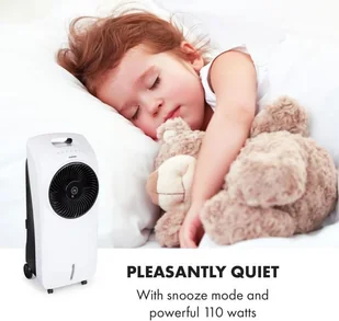 Klarstein Rotator klimatyzer klimator schładzacz powietrza 110 W 8h timer pilot biały ACO3- - Klimatory - miniaturka - grafika 17