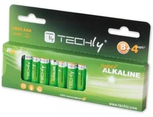 Techly Baterie alkaliczne 1.5V AAA LR03 12 sztuk - 307018 - Baterie i akcesoria - miniaturka - grafika 3