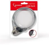 Zabezpieczenia do laptopów - Gembird Linka zabezpieczająca Kabelschloss für Notebooks mit Metallschloss LK-K-01 - miniaturka - grafika 1