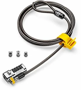 Kensington ClickSafe 3 w 1 zamek szyfrowy - zamek do laptopa pasuje do wszystkich urządzeń z drążkiem w kształcie litery T, nano lub klina do laptopów Dell, HP, Acer (K68105EU), czarny K68105EU - Zabezpieczenia do laptopów - miniaturka - grafika 2