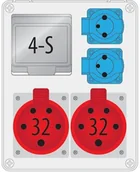 Rozdzielnie elektryczne - Pawbol Rozdzielnica R-BOX 240 2x250V 2x32A/5P 4S B.1703 B.1703 - miniaturka - grafika 1
