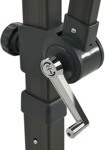 vidaXL Parasol wiszący z lampkami LED i słupkiem, piaskowy, 300 cm 312328 - Parasole ogrodowe - miniaturka - grafika 9