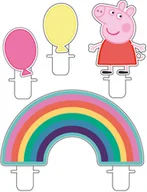 Urodziny dziecka - AMSCAN Świeczki pikery Świnka Peppa - 4 szt. - miniaturka - grafika 1