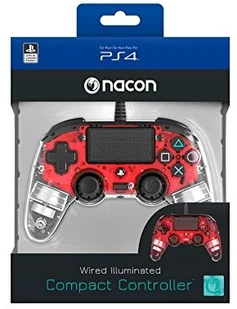 NACON Kontroler NACON Compact Controller Świecący Czerwony - Kontrolery do Playstation - miniaturka - grafika 8