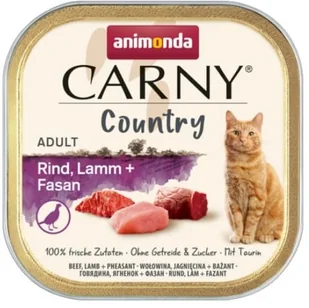 Animonda Carny Country Adult Wołowina Jagnięcina i Bażant tacka 100g - Mokra karma dla kotów - miniaturka - grafika 2