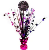 Balony i akcesoria - Amscan Obciążnik do balonów "Bukiet Happy Birthday", różowy, 250 g 9901187 - miniaturka - grafika 1