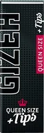 Pozostałe akcesoria barmańskie - Gizeh Black Queen Size 1/14 26 zeszyt Chen, każdy z listki + 50 Tips papieru toaletowego, papierosa, czarna, 12 x 6 x 4 cm 17266 - miniaturka - grafika 1