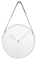 Zegary - Karlsson 5767WH stylowy zegar ścienny, śr. 34 cm - miniaturka - grafika 1