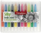Przybory szkolne - Heykka Kredki żelowe 12kol Silky Heykka - miniaturka - grafika 1