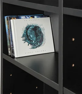 tectake Regał CD na 1080 płyt - czarny 401704 - Regały - miniaturka - grafika 3