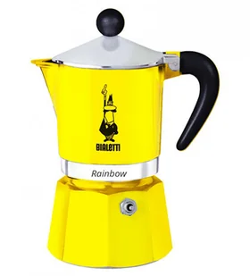 Bialetti Rainbow  Stove Top Espresso Coffee Maker  Yellow  Various sizes, żółty, 30 x 20 x 15 cm 4982 - Zaparzacze i kawiarki - miniaturka - grafika 3