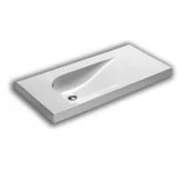 Umywalki - Hatria Grandangolo G-100 100x50 Y0VA - miniaturka - grafika 1