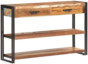 vidaXL Szafka, 120x30x75 cm, lite drewno z odzysku 321804 - Szafki do salonu - miniaturka - grafika 8