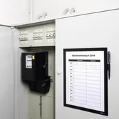 Ramki na zdjęcia - Ramka samoprzylepna magnetyczna A4 DURAFRAME MAGNETIC NOTE DURABLE czarna 1szt. /4989-01/ DU1314-2 - miniaturka - grafika 1