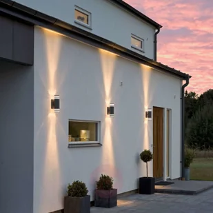 Konstmide Kinkiet zewnętrzny Modena, 2-punktowy, z odstępem - Lampy ogrodowe - miniaturka - grafika 3