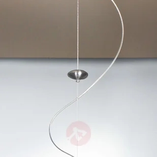 Casablanca Lampa wisząca AIH, 28 cm, biała błyszcząca - Lampy sufitowe - miniaturka - grafika 4