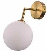Lampy ścienne - Light Prestige Złoty kinkiet kula DORADO śr 12cm LP-002/1W-0 - miniaturka - grafika 1