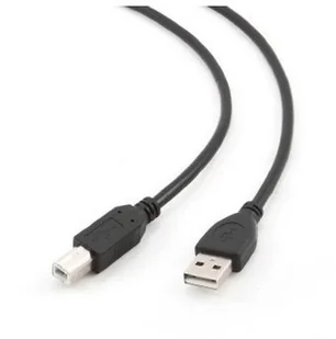 Gembird Kabel USB 2.0 AM-BM 1m/czarny (CCP-USB2-AMBM-1M) - Kable USB Gembird Kabel USB 2.0 AM-BM 1m/czarny (CCP-USB2-AMBM-1M) - Kable USB - miniaturka - grafika 1