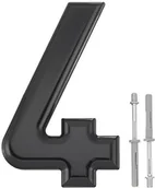 Numery na dom - HSI Numery domów 4 tworzywo sztuczne czarna 160 MM 1 szt. - miniaturka - grafika 1