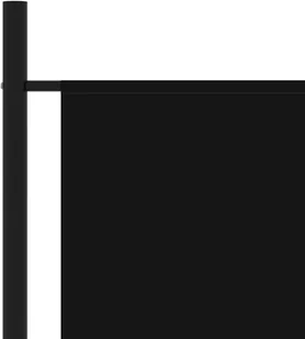 vidaXL Parawan 1-panelowy, czarny, 175 x 180 cm vidaXL - Parawany - miniaturka - grafika 3