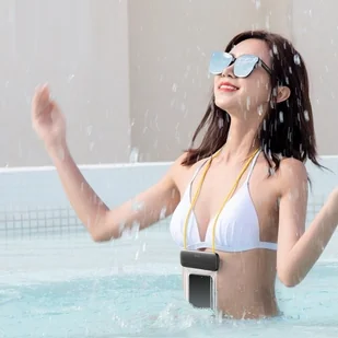 Baseus Etui wodoodporne wodoszczelne do telefonu 7,2 IPX8 Czarno-żółty ACFSD-DGY - Etui i futerały do telefonów - miniaturka - grafika 15