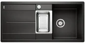 Zlewozmywaki - Blanco METRA 6 S-F Silgranit PuraDur Czarny odwracalny korek auto. odsączarka stalowa 525929 - miniaturka - grafika 1