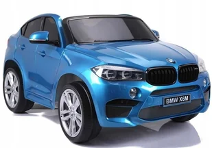 Import LEANToys NOWE BMW X6M Niebieskie Lakierowane - Pojazdy elektryczne dla dzieci - miniaturka - grafika 4