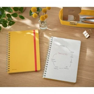 Leitz Kołonotatnik B5/80 KARTEK 100g COSY twarda oprawa żółty ciepły /44840019/ ES1486-6 - Notesy i bloczki - miniaturka - grafika 2