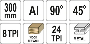 YATO PIŁA DO METALU 300 MM - Piły ręczne - miniaturka - grafika 4