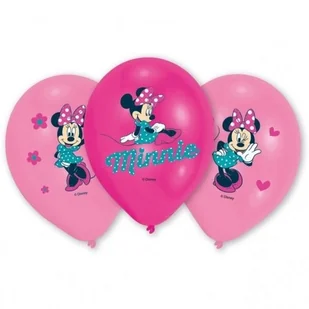 Amscan Balony lateksowe Myszka Minnie27.5cm/11'' 6 szt. 999239 - Urodziny dziecka - miniaturka - grafika 3
