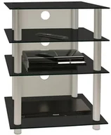 Akcesoria do projektorów - VCM VCM mebel HiFi Bilus czarne szkło 14105 - miniaturka - grafika 1