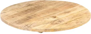 vidaXL Lumarko Blat stołu, lite drewno mango, okrągły, 25-27 mm, 70 cm 286007 - Meble modułowe i akcesoria - miniaturka - grafika 7