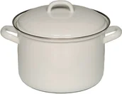 Garnki - Riess Garnek emaliowany 3,5l biały Classic - miniaturka - grafika 1