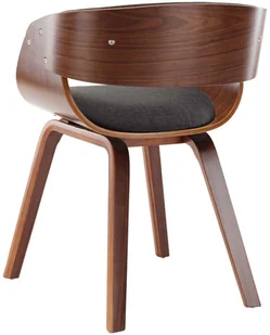 vidaXL Krzesła do jadalni 6 szt., drewniana rama, szare, tkanina - Krzesła - miniaturka - grafika 5