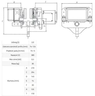 339 DOSTAWA GRATIS! 33966193 Wciągnik łańcuchowy elektryczny ELW 2 z wózkiem przejezdnym EWE 2 udźwig 2 T wysokość podnoszenia 6 m) 66193-uniw - Wciągarki 339 DOSTAWA GRATIS! 33966193 Wciągnik łańcuchowy elektryczny ELW 2 z wózkiem przejezdnym EWE 2 udźwig 2 T wysokość podnoszenia 6 m) 66193-uniw - Wciągarki - miniaturka - grafika 4