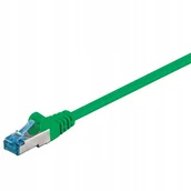 Patchcordy - Kabel Lan Patchcord Cat 6A S/ftp zielony 10m - miniaturka - grafika 1