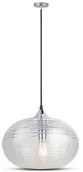 Lampy sufitowe - V-TAC Glass Metal Series Wisząca V-TAC 3879 - miniaturka - grafika 1