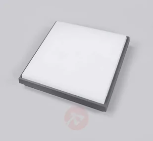 Lampenwelt.com Kwadratowa lampa sufitowa zewnętrzna LED Amra - Lampy ogrodowe - miniaturka - grafika 9